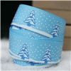 Order  Go Grosgrain - 15mm Snow Trees /Blue Mist